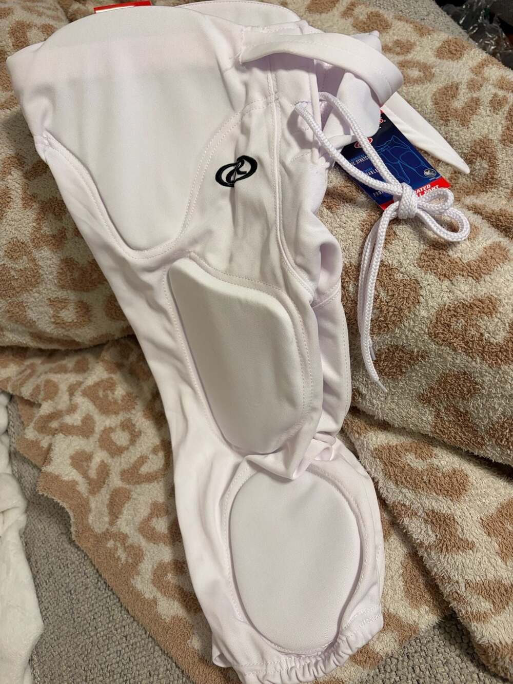 Rawlings Adult XS Integrated Football Pants with Built-in Pads White